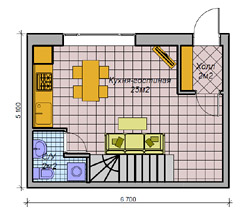 Квартира в Подмосковье - 76 кв метров, 1-й этаж