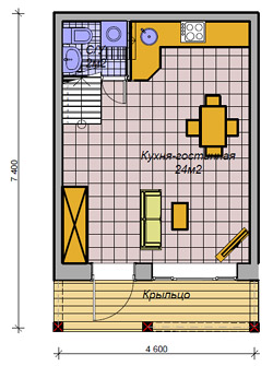 Квартира в Подмосковье - 70 кв метров, 1-й этаж